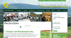 Desktop Screenshot of gruene-kg.de