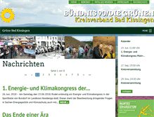 Tablet Screenshot of gruene-kg.de